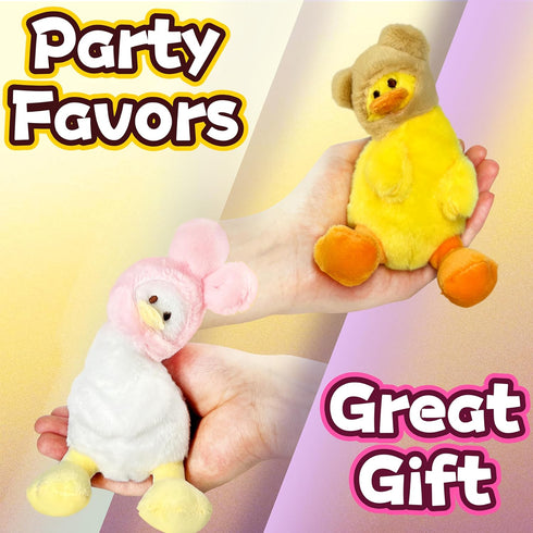 Cute Duck Stuffed Animals, Kawaii Plush for Girls and Boys, Mini Yellow Duck Plush Toys, Soft Bear Style Duck Toy, Cute Duck Plushies, Fun Stuffed...